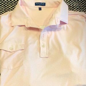 Peter Millar, men’s short sleeve dress shirt. Size XXL. Gorgeous light pink!